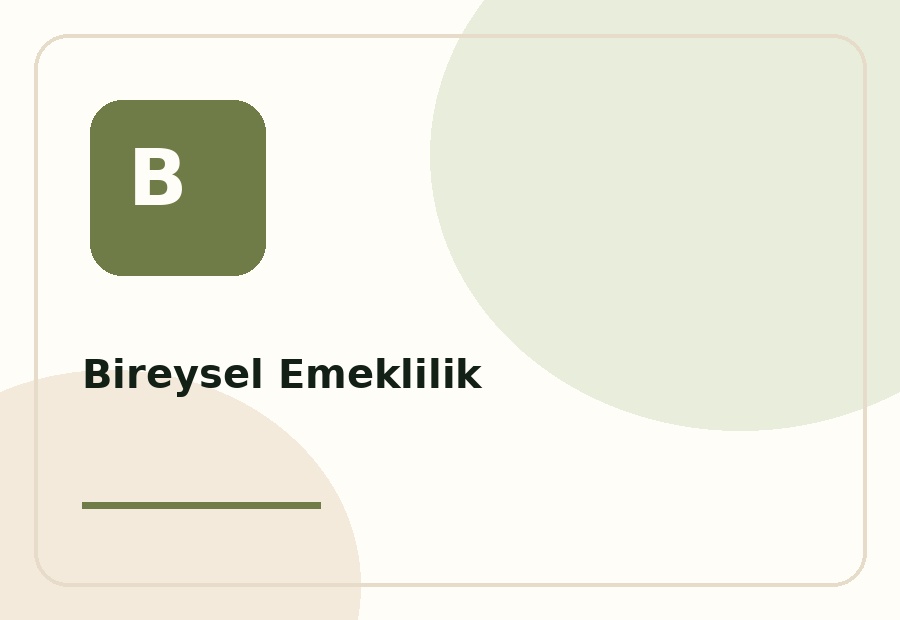 Bireysel Emeklilik